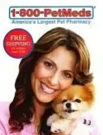 1-800-PetMeds: A healthy golden retriever running in a park