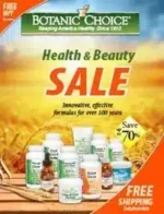 Botanic Choice Catalog featuring a variety of herbal supplements