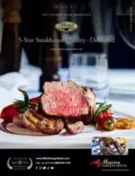 Chicago Steak Company Catalog: A selection of premium raw steaks with high marbling from a professional meat catalog.