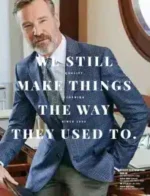 Jos. A. Bank Catalog: Men's professional suits and business casual attire displayed in a catalog format.