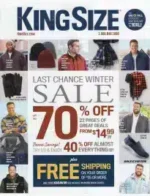 KingSize Catalog: A well-dressed man in a stylish big and tall button-down shirt and dark denim