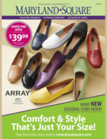 A variety of women's specialty footwear including pumps and loafers from the Maryland Square Catalog collection.