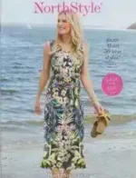 NorthStyle Catalog: A woman wearing a colorful patterned tunic and comfortable trousers