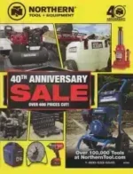 Northern Tool Catalog: Assortment of heavy-duty power tools and equipment for industrial use.