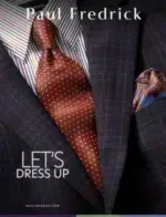 Paul Fredrick's Big & Tall Catalog: A professionally dressed man in a well-fitted light blue non-iron dress shirt from a big and tall collection.