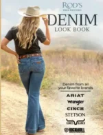 Rod's Western Wear Catalog: A variety of western boots and hats displayed in an organized fashion