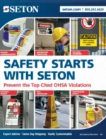Seton Catalog: Industrial safety signs and labels for facility compliance and employee protection.