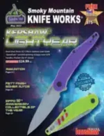 Smoky Mountain Knife Works Catalog: A wide variety of pocket knives and outdoor tools displayed for collectors.