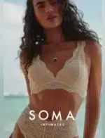 Soma Intimates Catalog: A selection of comfortable bras and sleepwear from a modern intimates catalog.
