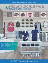 Specialty Store Services: Various retail store fixtures including shelving