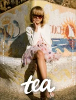 A variety of colorful children's clothing from the Tea Collection catalog featuring global patterns and soft fabrics.