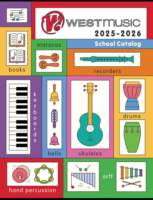 Comprehensive selection of musical instruments and educational resources in the West Music Catalog.